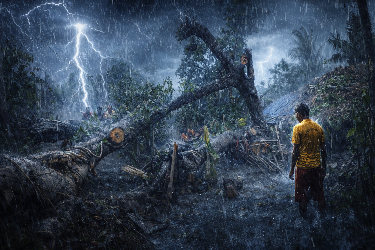 ଆନନ୍ଦପୁର ରେ କାଳବୈଶାଖୀ ର ତାଣ୍ଡବ