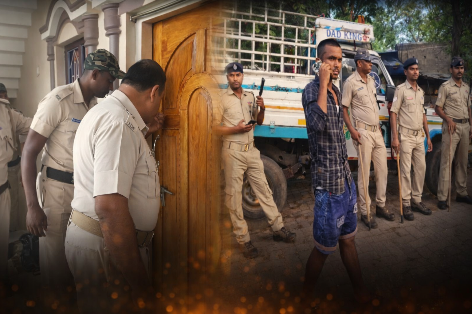 ଗୋମାଫିଆ ଙ୍କ ଘରେ ଚଢ଼ାଉ ସମୟ ର ଦୃଶ୍ୟ 