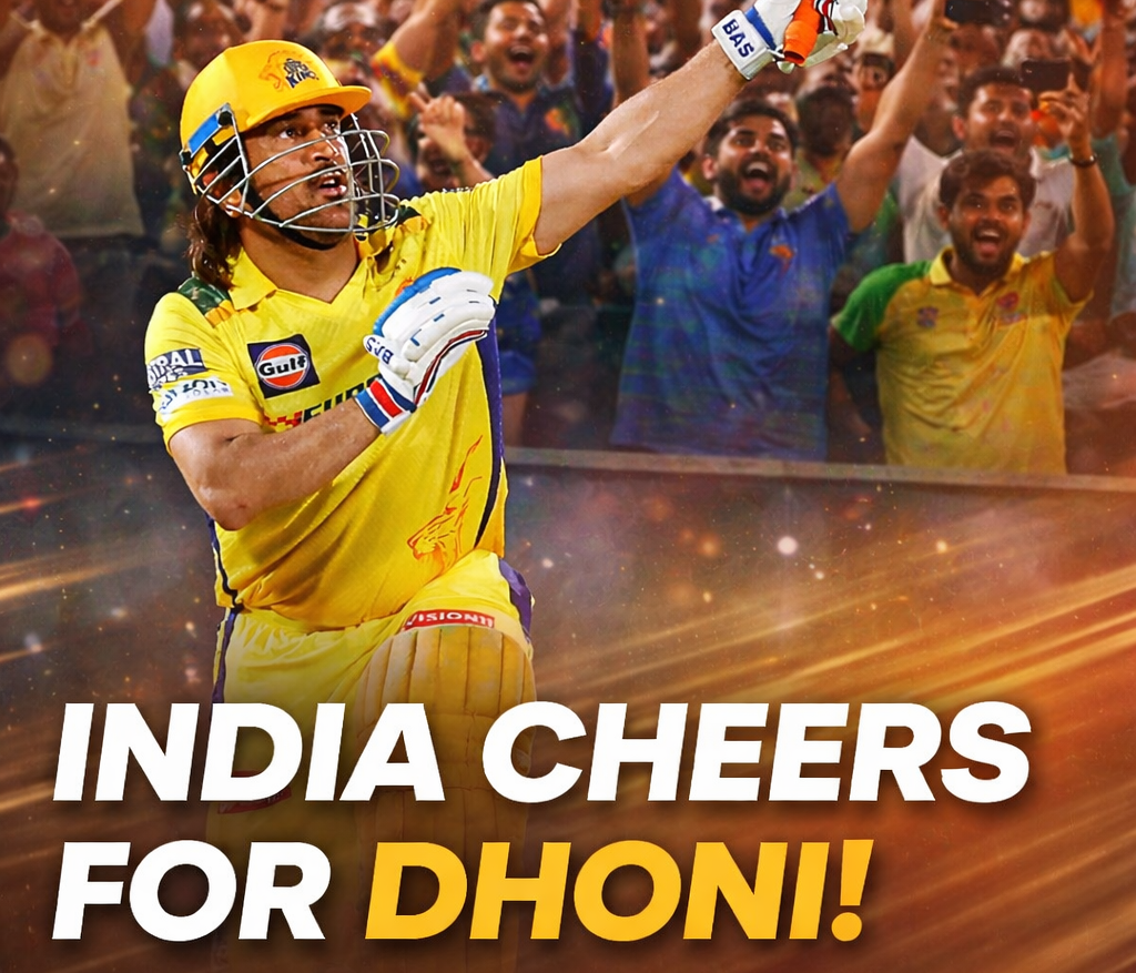 India cheers for MS DHONI 