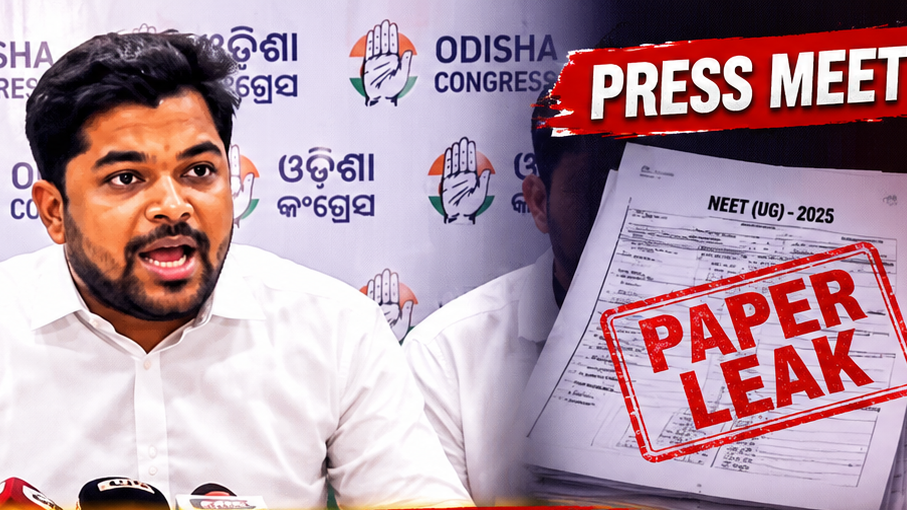 NEET Paper Leak : ନିଟ୍ ପରୀକ୍ଷା ପତ୍ର ଲିକ୍ ପରେ ଯୁବ କଂଗ୍ରେସ ର ପ୍ରେସ୍ ମିଟ୍