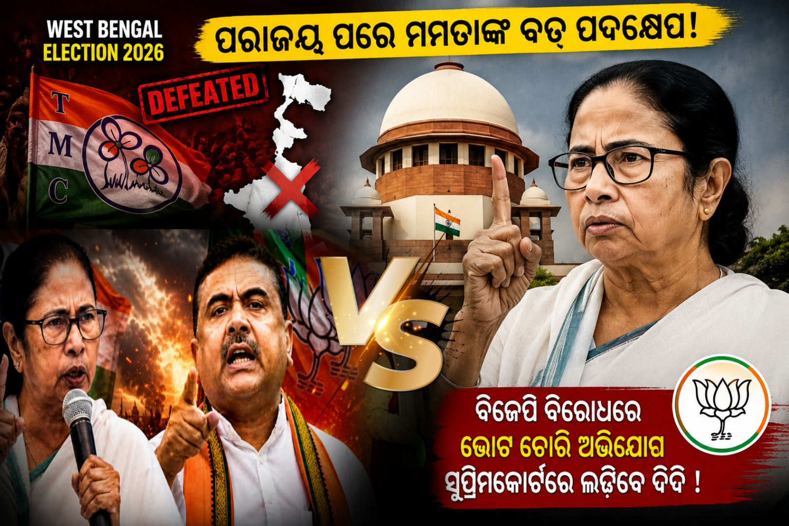 MamataBenarjee : ଭୋଟ ଚୋରି ଅଭିଯୋଗ ନେଇ ସୁପ୍ରିମକୋର୍ଟ ଯିବେ ମମତା ବାନାର୍ଜୀ