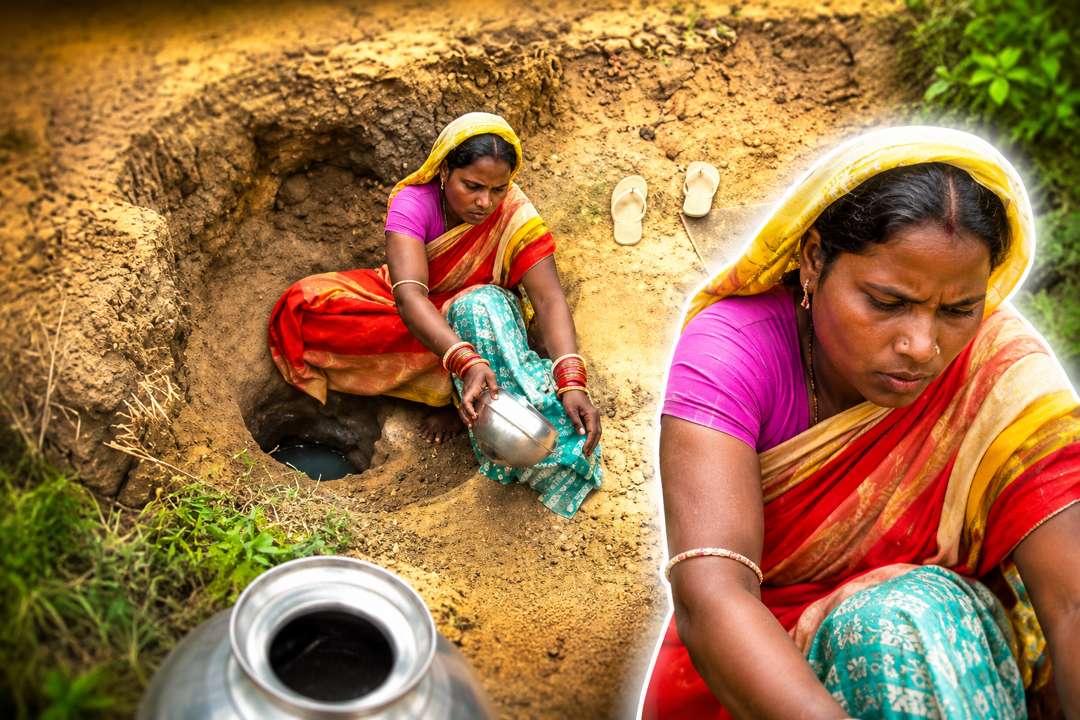 Water Crisis in odisha : ପାଣି ପାଇଁ ସମସ୍ୟା ର ସମ୍ମୁଖୀନ ହେଉଛନ୍ତି ବିଲ ରେ ଗାତ ଖୋଳି ପାଣି ସଂଗ୍ରହ କରୁଛନ୍ତି